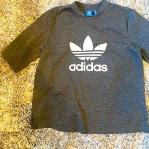 Adidas Gray 3/4 sleeve top - very lightly worn